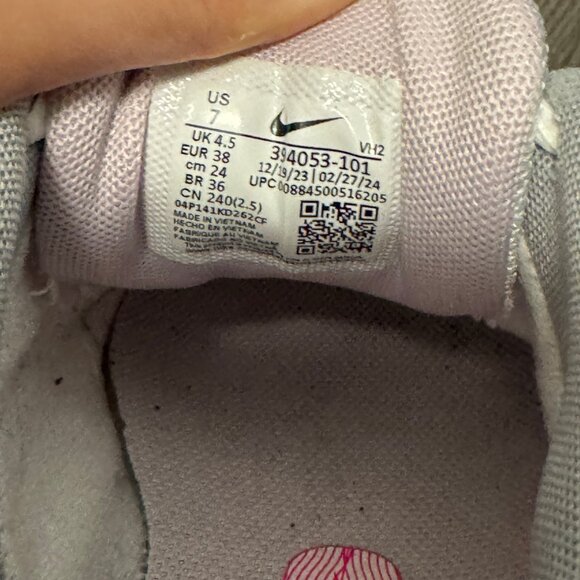 WOMENS NIKE INITIATOR - WHITE/METALLIC SILVER/CHERRY SIZE 7 - Picture 9 of 10